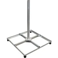 PremiumX SAT-Halterung Balkonständer 4x 30x30cm Stahl Mast SAT Flachdachständer
