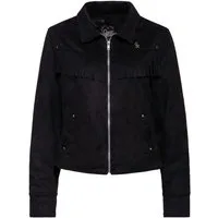 QueenKerosin Collegejacke (1-St) mit Fransen