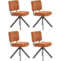 Jockenhöfer Gruppe Drehstuhl Gloria (Set, 4 St) (Set, 4 St), Inklusive Drehfunktion (360), Taschenfederkern, bis 150kg belastbar