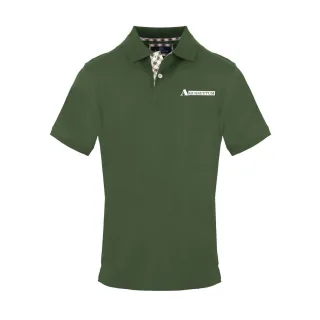 Aquascutum - Poloshirt für Herren, Mit Kragen, kurzärmlig (Militärgrün)