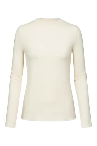 Mey - T-Shirt langarm almond milk - Gr. - L
