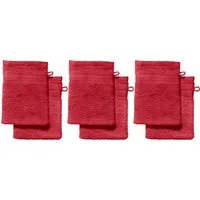 REDBEST Waschhandschuh Waschhandschuh "Chicago" 6er-Pack, Frottier, Walk-Frottier Uni