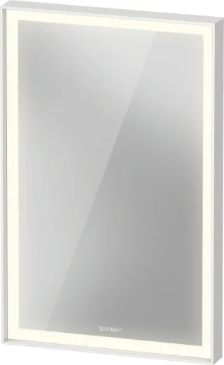 Duravit L-Cube Spiegel Weiß Aluminium Matt 450x67x700 mm - LC7379018180000 LC7379018180000