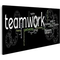 islandburner Leinwandbild Bild auf Leinwand Business Teamwork Banner Wandbild Poster Kunstdruck