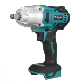 Drillpro 1/2" 2000N.M Brushless Electric Impact Wrench Cordless Wrench Screwdriver Power Tools with LED Light For 18V Ba
