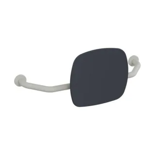 Hewi 801 Rückenstütze 801.51B917297 Wandabstand 150mm, matt, Lehne anthrazitgrau, lichtgrau