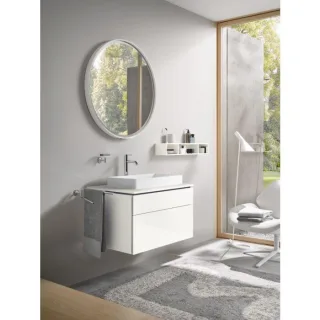 Duravit DuraSquare Aufsatzbecken 60cm weiss L-Cube Waschtischunterbau 82 x 55 cm weiß matt