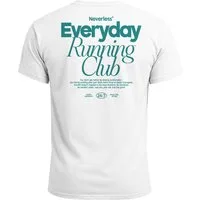 Neverless Print-Shirt Backprint TShirt Herren Everyday Running Club Sport Laufen Joggen mit Print