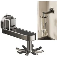 SinLaw Wandhaken Drehbarer Küche haken, Saugnapf 360° drehbarer Utensilienhalter, (1-St), Platzsparende Kleiderbügel Haken Utensil Rack Küche Tools Storage