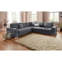 sit&more Ecksofa Santorini L-Form, mit Federkern und Sitztiefenverstellung, wahlweise mit Schlaffunktion