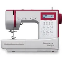 Bernette Computer-Nähmaschine sew&go 8 - 197 Stiche inkl. Alphabet, Einfädelautomatik, ruhiger Motor, 197 Programme, - einstellbare Stichlänge & Stichbreite, Vernähfunktion, Nadelstopp