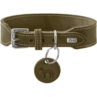 Dog Sport HUNTER Hundehalsband Aalborg extrabreit oliv L-XL