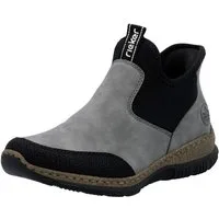 Rieker Ready2GO Slip-On Sneaker Boots, Schlupfschuh, Casual-Sneaker mit MemoSoft-Ausstattung