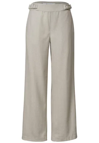 Street One - Loose-Fit Hose mit weitem Bein beige - Gr. - 30