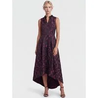 Apart Abendkleid mit Blüten- und Blättermuster