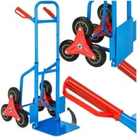 tectake Sackkarre Treppenkarre bis 200kg - Sternförmige Räder für müheloses, (Einzelartikel, 1 St), Stabile Stahlschweißkonstruktion für langlebige Belastbarkeit