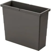 Hailo Einbaumülleimer Hailo 17 Liter Inneneimer 1139009 dunkelgrau 414 x 158 x 350 mm