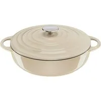 Tefal Servierpfanne LOV, Gusseisen, aus Gusseisen, mit Emaille-Beschichtung, mit Kondensationssystem