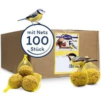 Lyra Pet 100 Stk. Lyra Pet® Ganzjahresknödel mit Netz à 90 g = 9 kg, für: Wildvogel