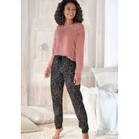 Vivance Dreams by Lascana Pyjama (Set, 2 tlg) mit malerischem Fischgrat-Muster