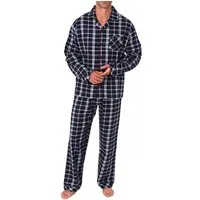 Normann Pyjama Normann Herren Flanell Schlafanzug Pyjama - auch in Übergröße