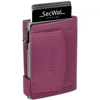 SecWal Geldbörse, Kartenetui mit Münzfach Druckknopf, Slim Wallet, RFID Schutz, Geldbeutel klein, für Damen und Herren