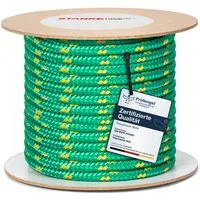 STANKE Seil Polypropylenseil 3 mm - 1 m Grün-Gelb Seil für Garten, Balkon, Dicke Schnur für Transport, Bauwesen, Segelzubehör PP Seil