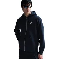 Nike Sportswear Kapuzensweatjacke M NK CLUB BB FZ HOODIE mit Rundhalsausschnitt, aus Baumwolle und Polyester, normale Länge