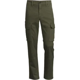 Cargo-Chino mit Stretch, Straight Fit, Herren,  Grün, by Lands' End