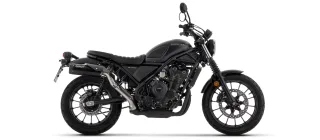 Sport Auspuff Arrow Rebel Dark Endkappe Alu BLACK Honda CL 500 Bj.2023-2024 EURO5 ABE/eintragungsfrei