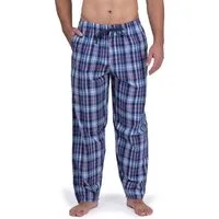 Moonline Schlafhose Herren Webhose Freizeithose Loungewear aus 100% Baumwolle