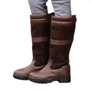 Brogini - Herren/Damen Unisex Landstiefel "Hollingworth", Leder (Braun)
