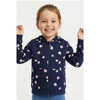 Blue Seven Kapuzensweatjacke (1-tlg) allover bedruckt