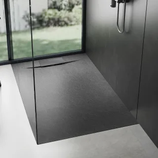 Neuesbad Duschwanne Bazalt Black 90x120 NB1RE92001
