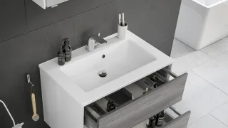 Pelipal Serie 6010 Mineralmarmor-Waschtisch MMWT54-780, B:780, H:20, T:500mm MMWT54-780