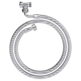 VitrA Verlängerungsschlauch 300-1209 145mm, für den Wasseranschluss von Dusch-WCs, mit T-Stück