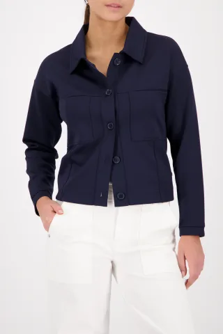 monari - Sweatjacke mit großen Taschen marine - Gr. - 36