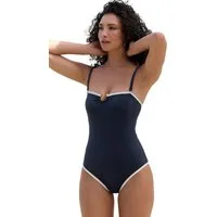 Mint Velvet Badeanzug Mint Velvet figurformender Bandeau-Badeanzug (1-St)
