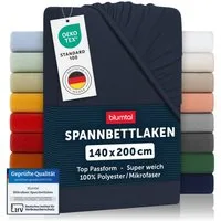 Blumtal Spannbettlaken Bettlaken aus Mikrofaser, Mikrofaser, Gummizug: rundum, (2 Stück)