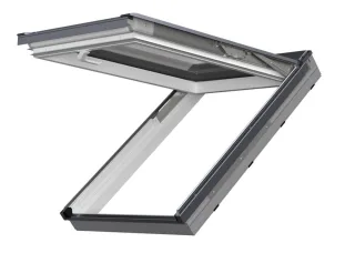 FAKRO Dachfenster Klapp-Schwingfenster Schallschutzfenster 3fach Verglasung PPP-X MAX P50 ABMX  GREENVIEW und Eindeckrahmen