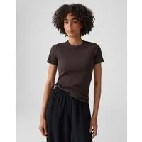 OPUS T-Shirt Samuna Feines Rippshirt Slim aus BCI Cotton Mix schmale Passform, elastischer Stoff