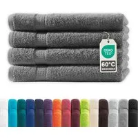 Devior Handtuch Set Frottierserie Elegance in vielen Farben, hochwertig mit 500 g/m², Handtücher - 100% Baumwolle (4-St), 50x100 cm, saugstark, schnelltrocknend, pflegeleicht & geruchsneutral