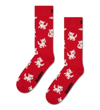 happy socks - Kitten Sock Rot - Gr. - 38