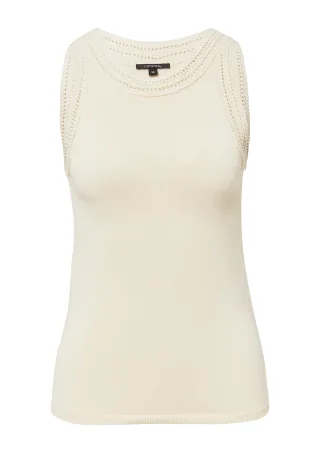 comma - Strickpullunder creme - Gr. - 40