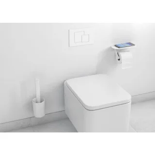 hansgrohe WallStoris Toilettenset 27969700 aus Kunststoff, Mattweiß