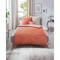Kaeppel Wendebettwäsche JARO 100% Baumwolle, Mako-Satin, 2 teilig, mit Markenreißverschluss, zeitloses Design, pflegeleicht