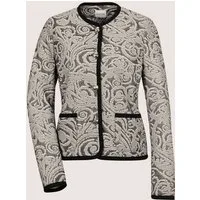 MADELEINE Kurzblazer Kragenloser Kurzblazer im Couture-Style