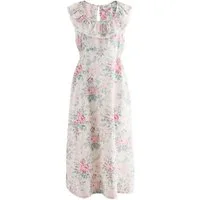 Cath Kidston Midikleid Cath Kidston Hackney Rose Midikleid mit Rüschen (1-tlg)
