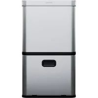 Klarstein Mülleimer Touchless sensor bin, Sensor Trash Bin Garbage Müll Geräuschlos 3 Fächer 60 L