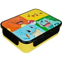 POKEMON JUEGO DE CARTAS Lunchbox gelb Brotdose Pausenbox für Alltag Schule und unterwegs